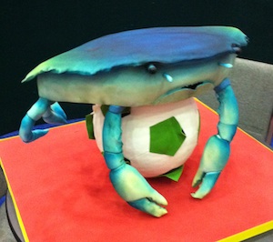 crabcake2 Ace of Cakes TourneyCentral soccer cake at the NSCAA
